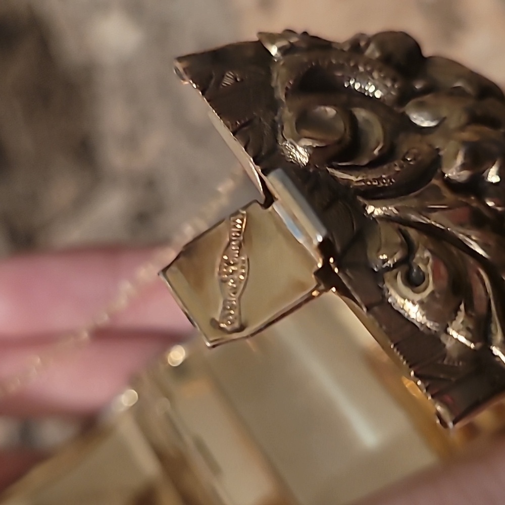Vintage Whiting Davis Hinged Cuff Bracelet - Picture 4 of 7